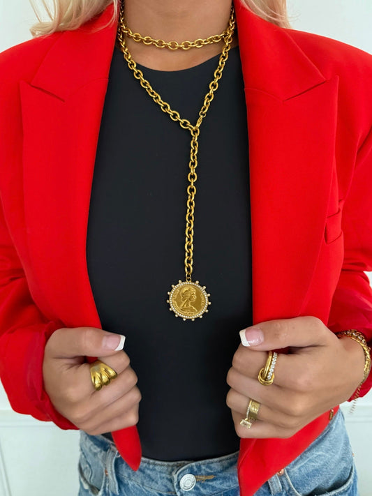 XL COIN NECKLACE - Southern Divas Boutique