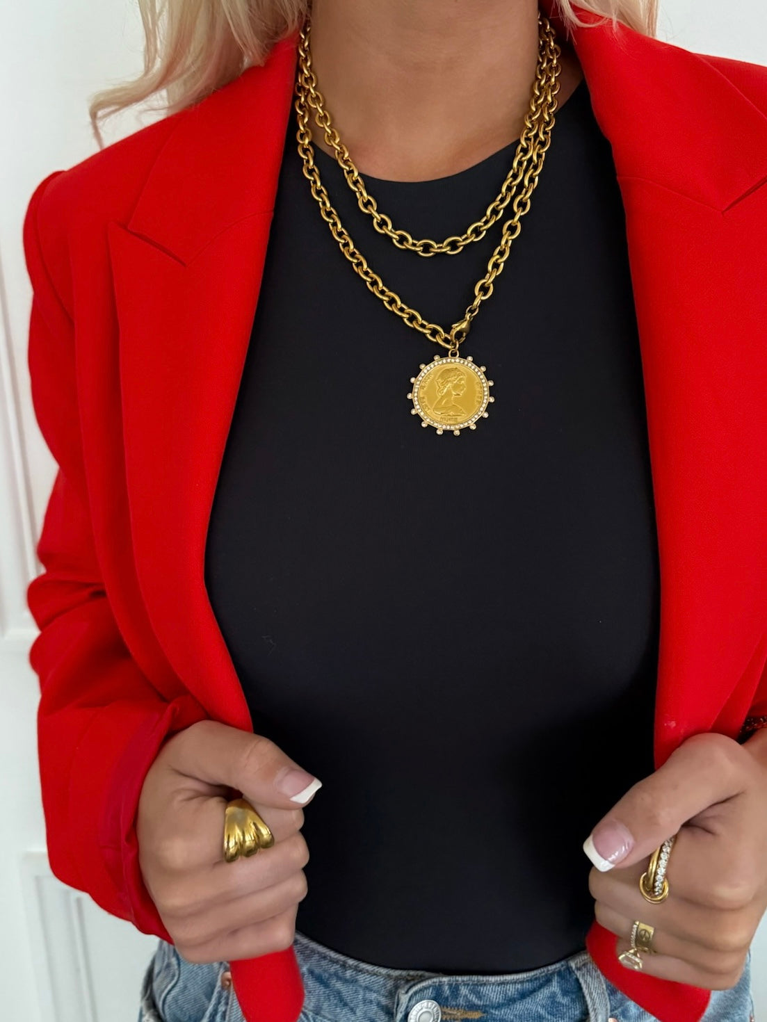 XL COIN NECKLACE - Southern Divas Boutique