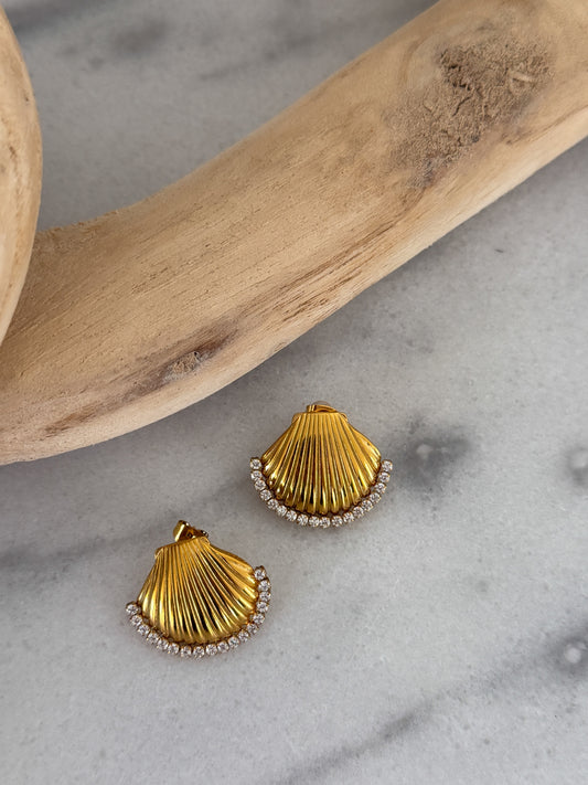 LUXE SEASHELL EARRINGS - Southern Divas Boutique