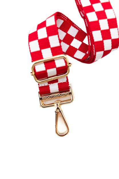Lizzie Checkered Adjustable Bag Strap - Southern Divas Boutique