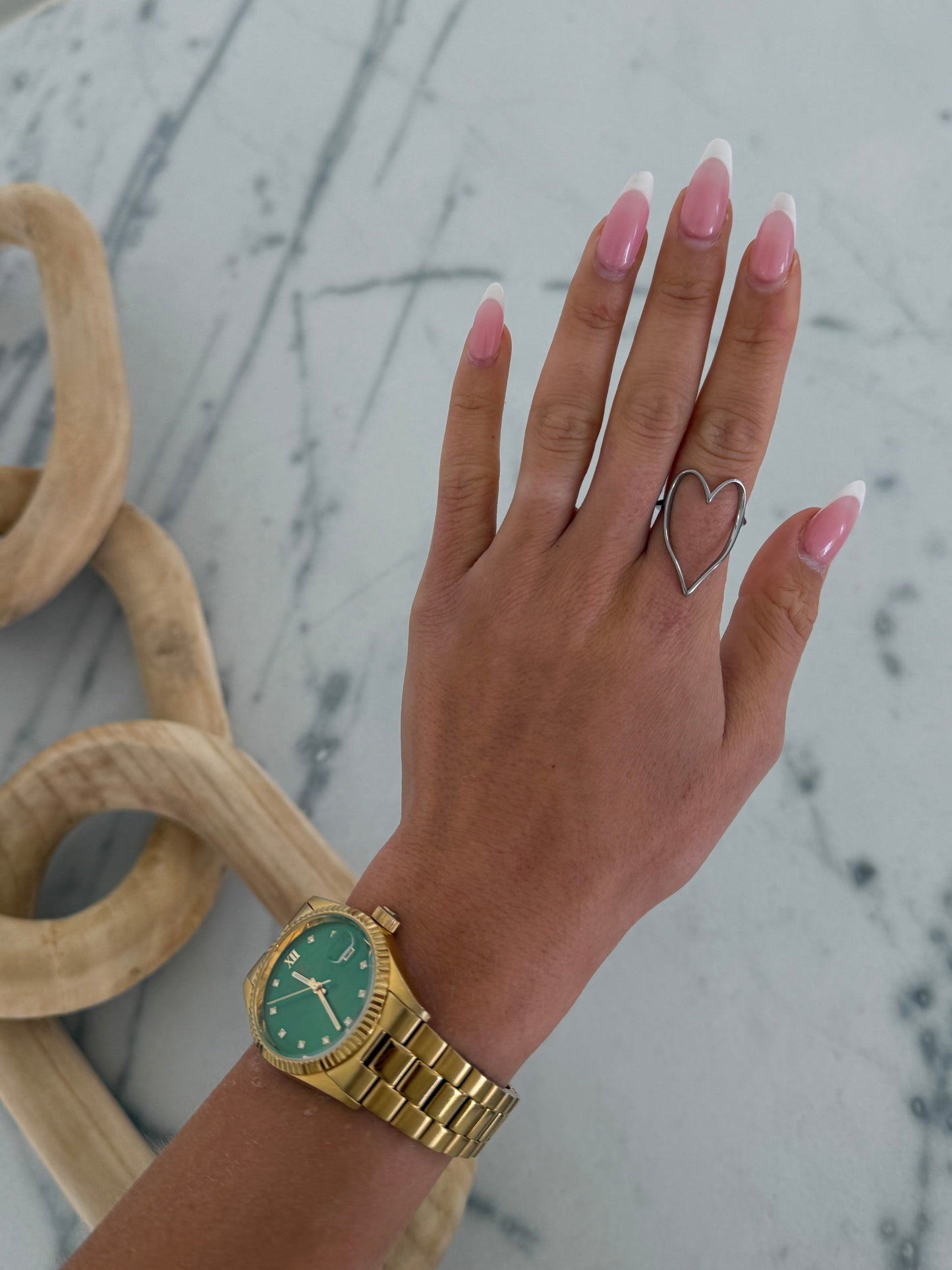 SILVER HEART RING - Southern Divas Boutique