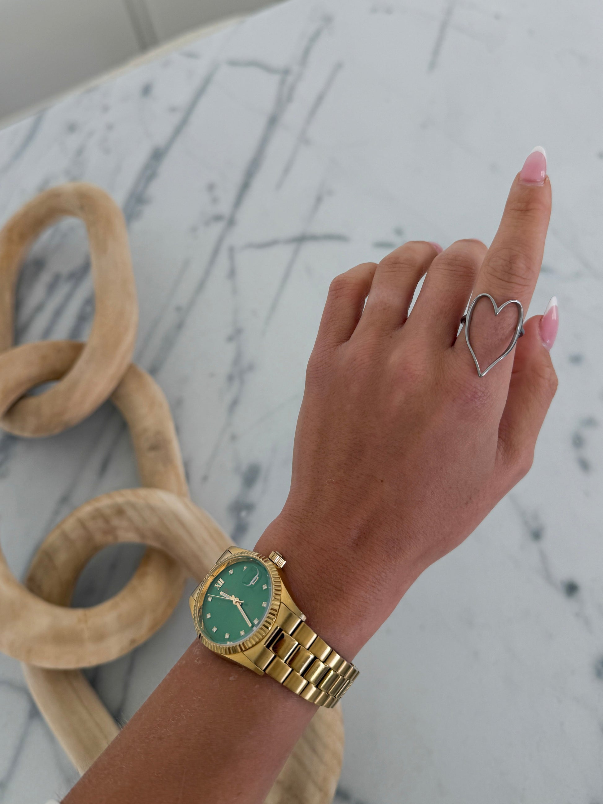SILVER HEART RING - Southern Divas Boutique