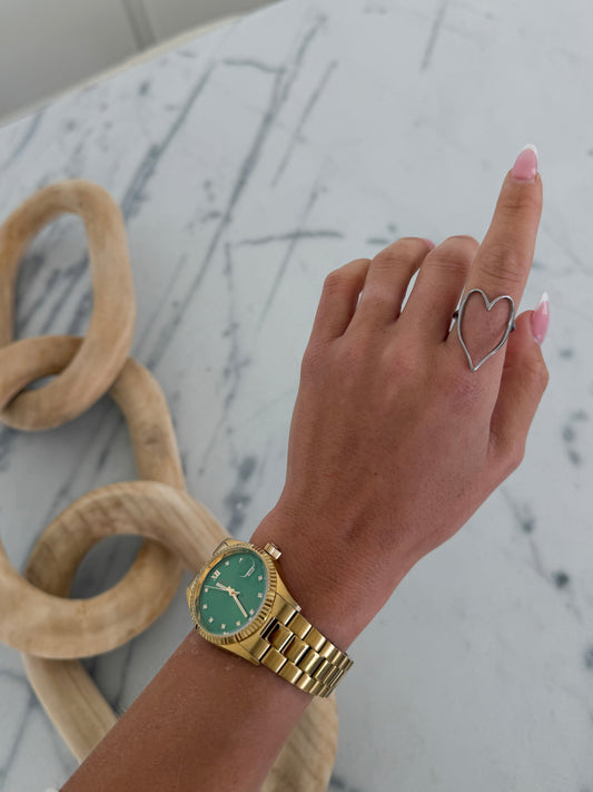 SILVER HEART RING - Southern Divas Boutique