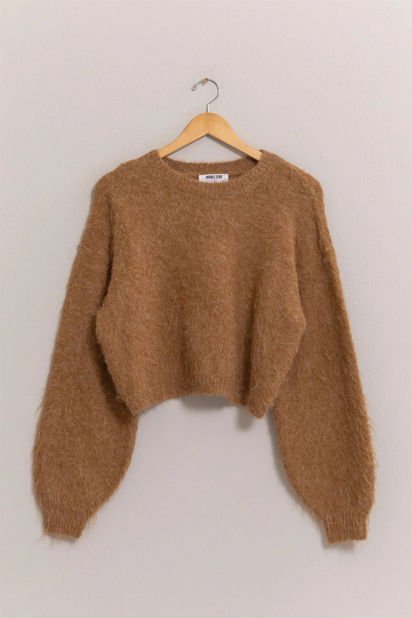 Latte Run Cropped Sweater - Southern Divas Boutique