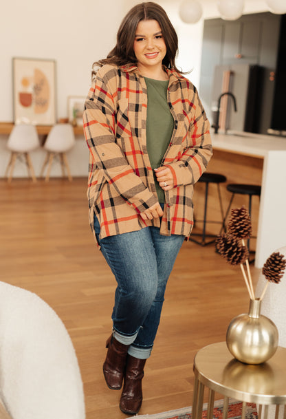 Is It Really Oversized Plaid Button Up - Southern Divas Boutique