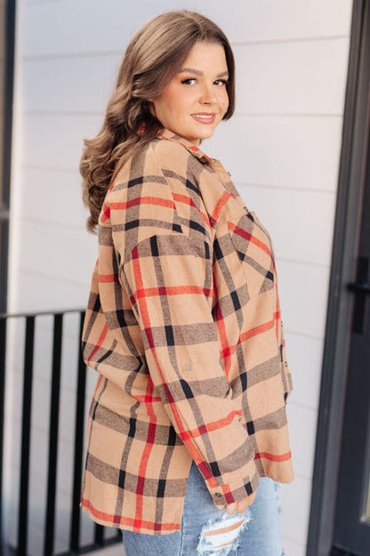 Is It Really Oversized Plaid Button Up - Southern Divas Boutique