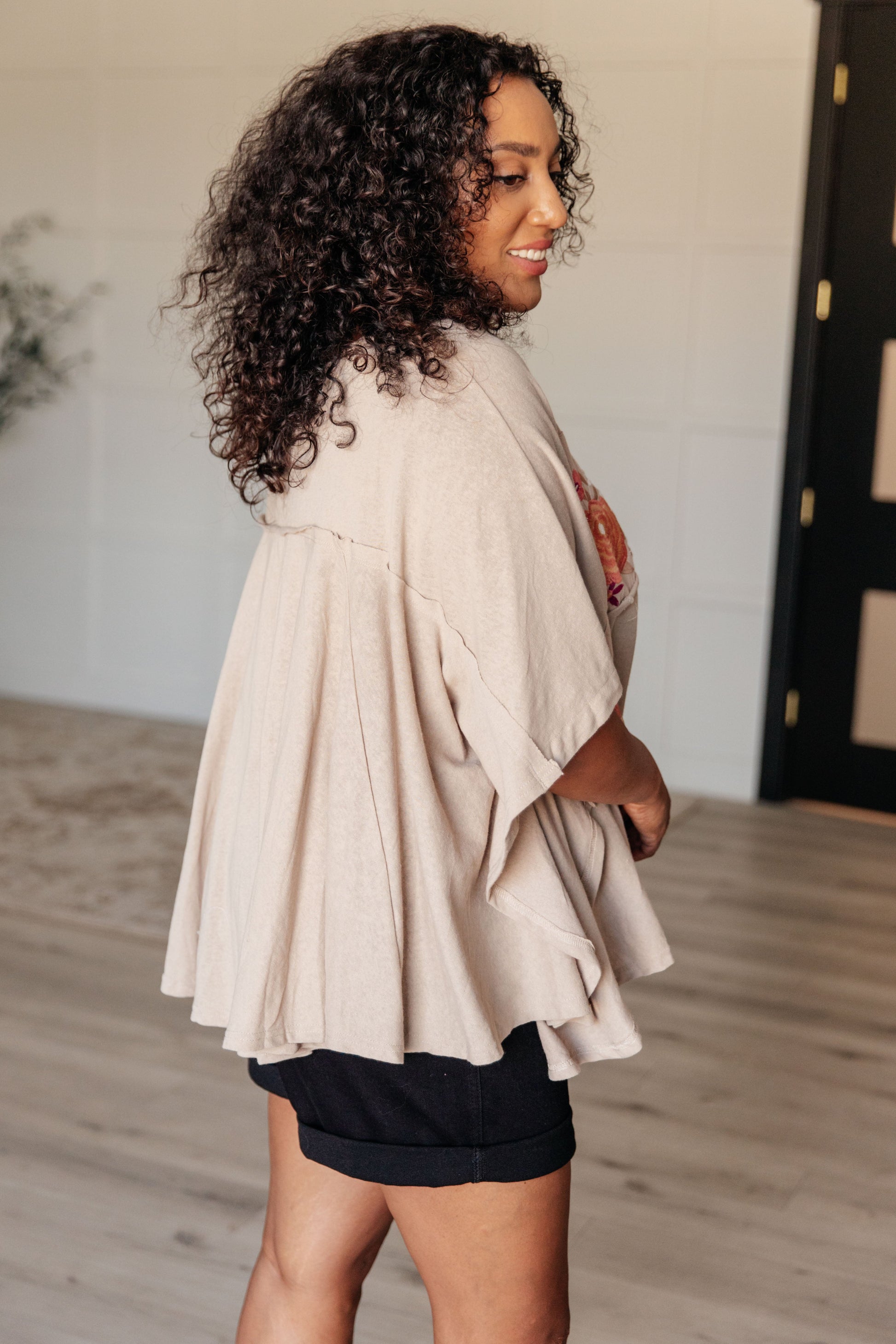 Isabel Embroidered Tunic in Mocha - Southern Divas Boutique