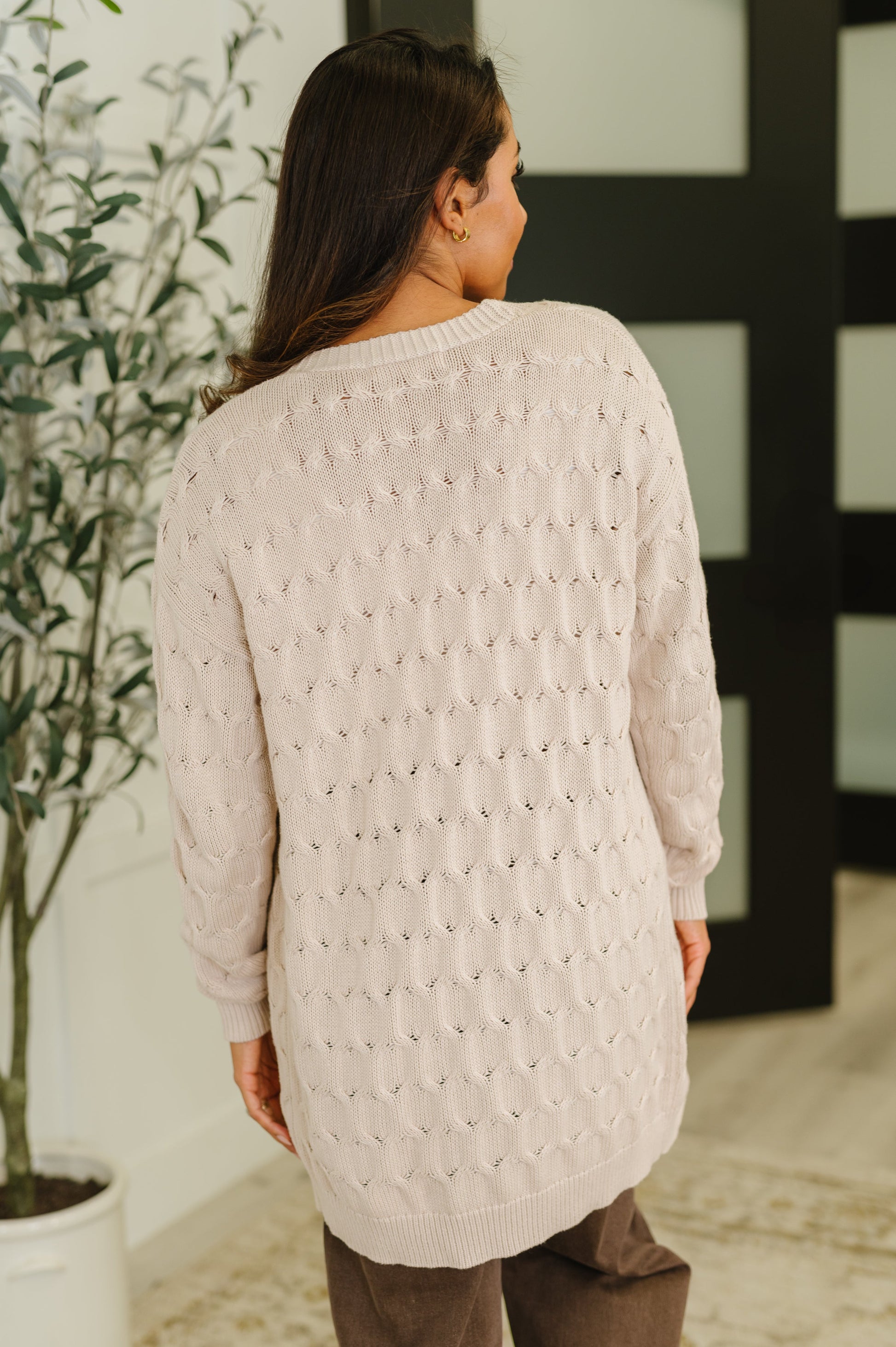 Laugh Airily Cable Knit Cardigan - Southern Divas Boutique