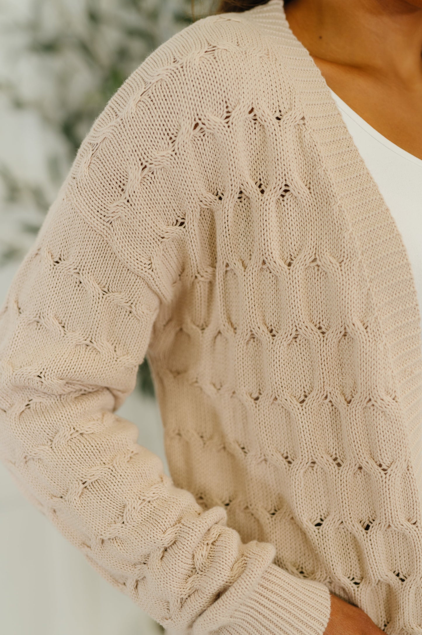 Laugh Airily Cable Knit Cardigan - Southern Divas Boutique