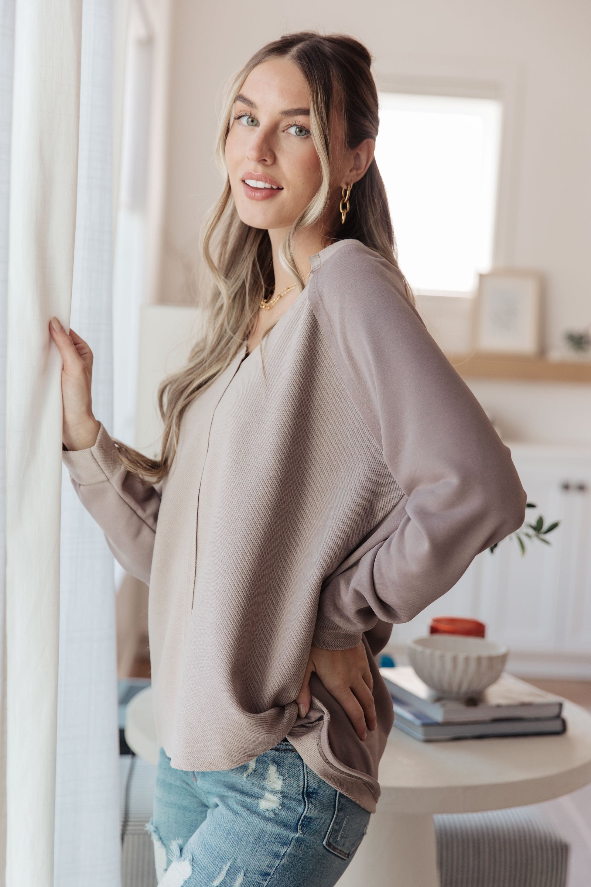 Less Conversation V-Neck Top - Southern Divas Boutique