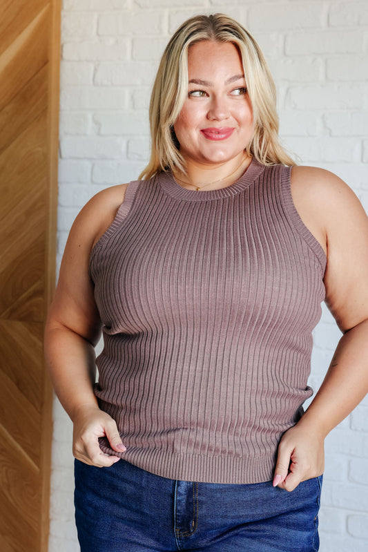 Let Me Hear it Ribbed Sweater Tank - Southern Divas Boutique