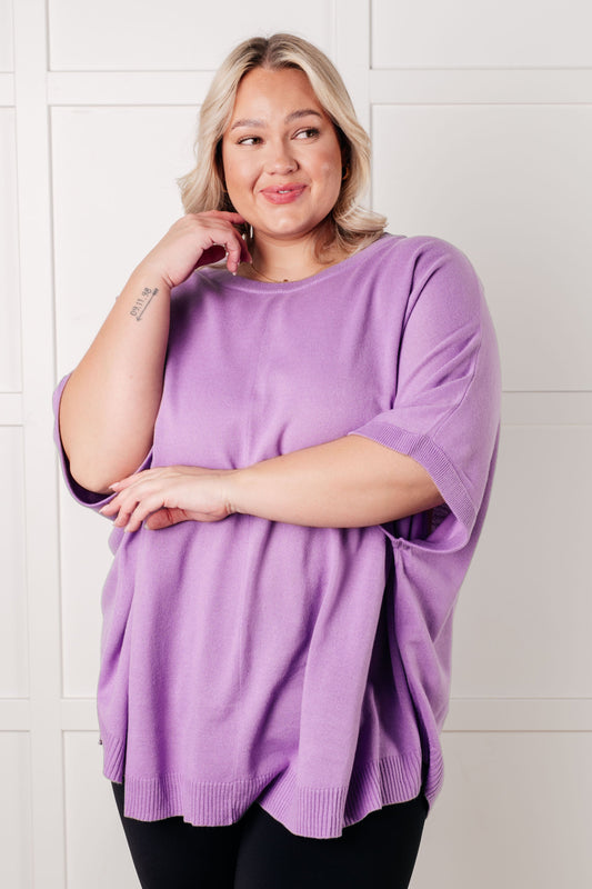 Lilac Whisper Dolman Sleeve Top - Southern Divas Boutique