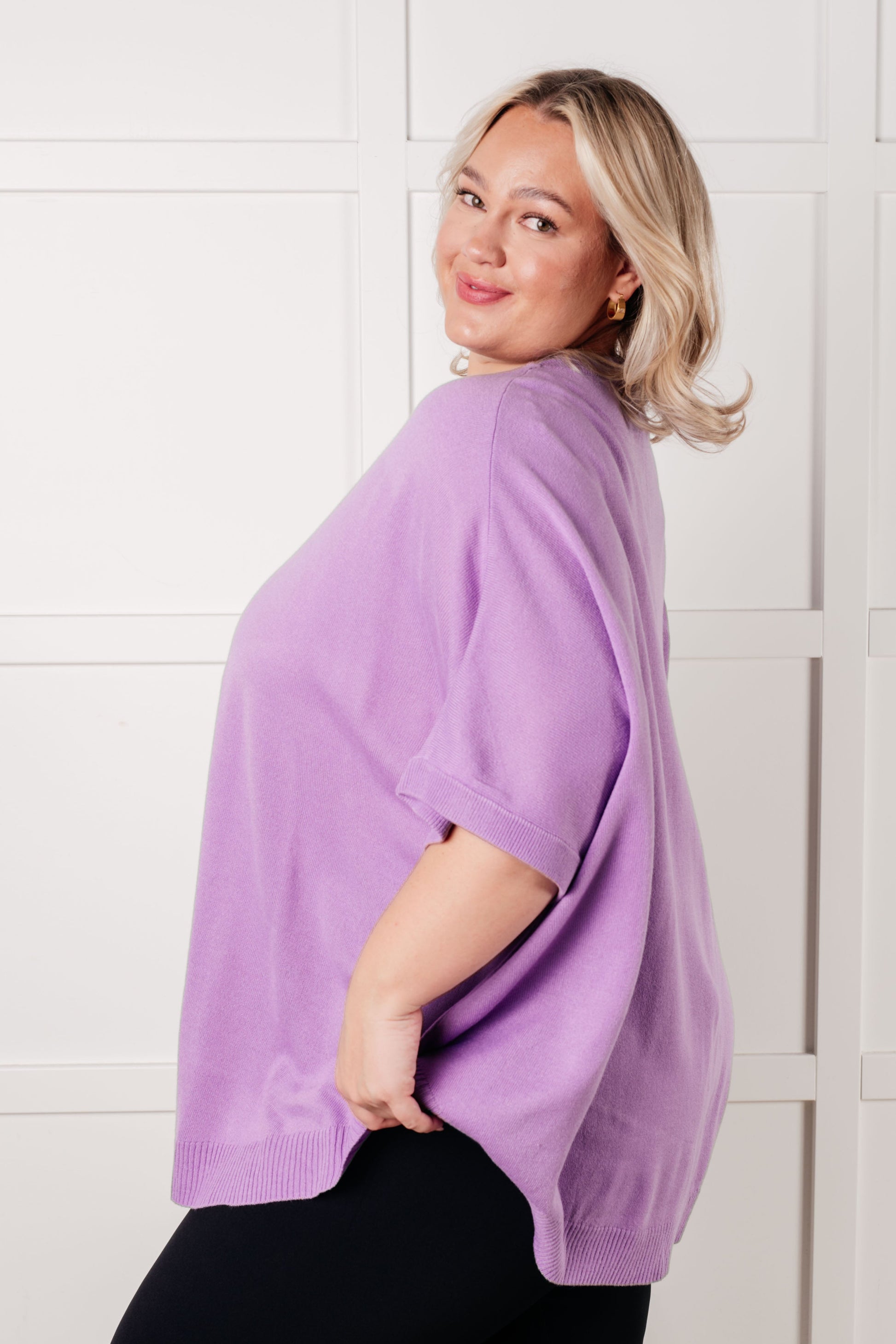 Lilac Whisper Dolman Sleeve Top - Southern Divas Boutique