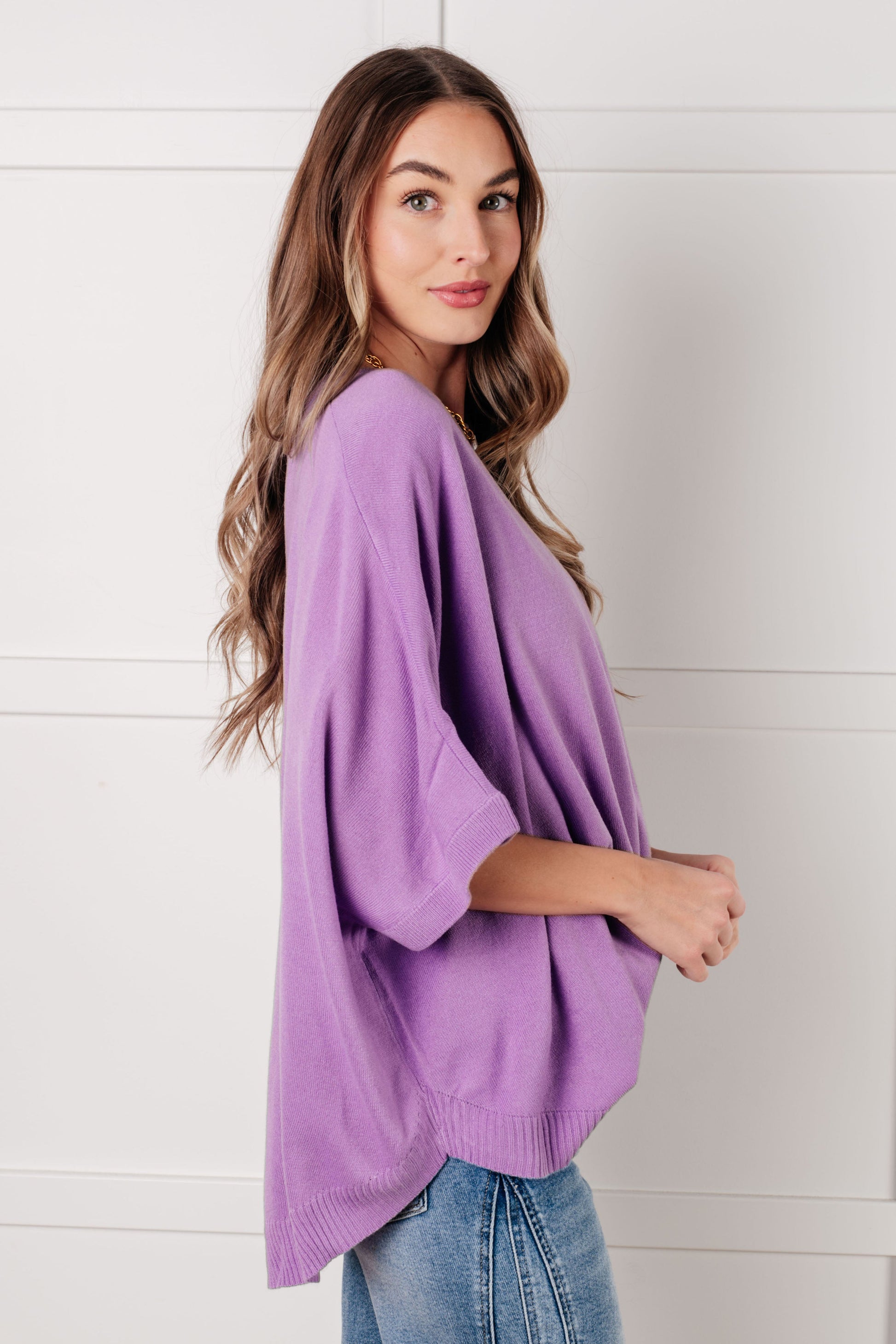 Lilac Whisper Dolman Sleeve Top - Southern Divas Boutique