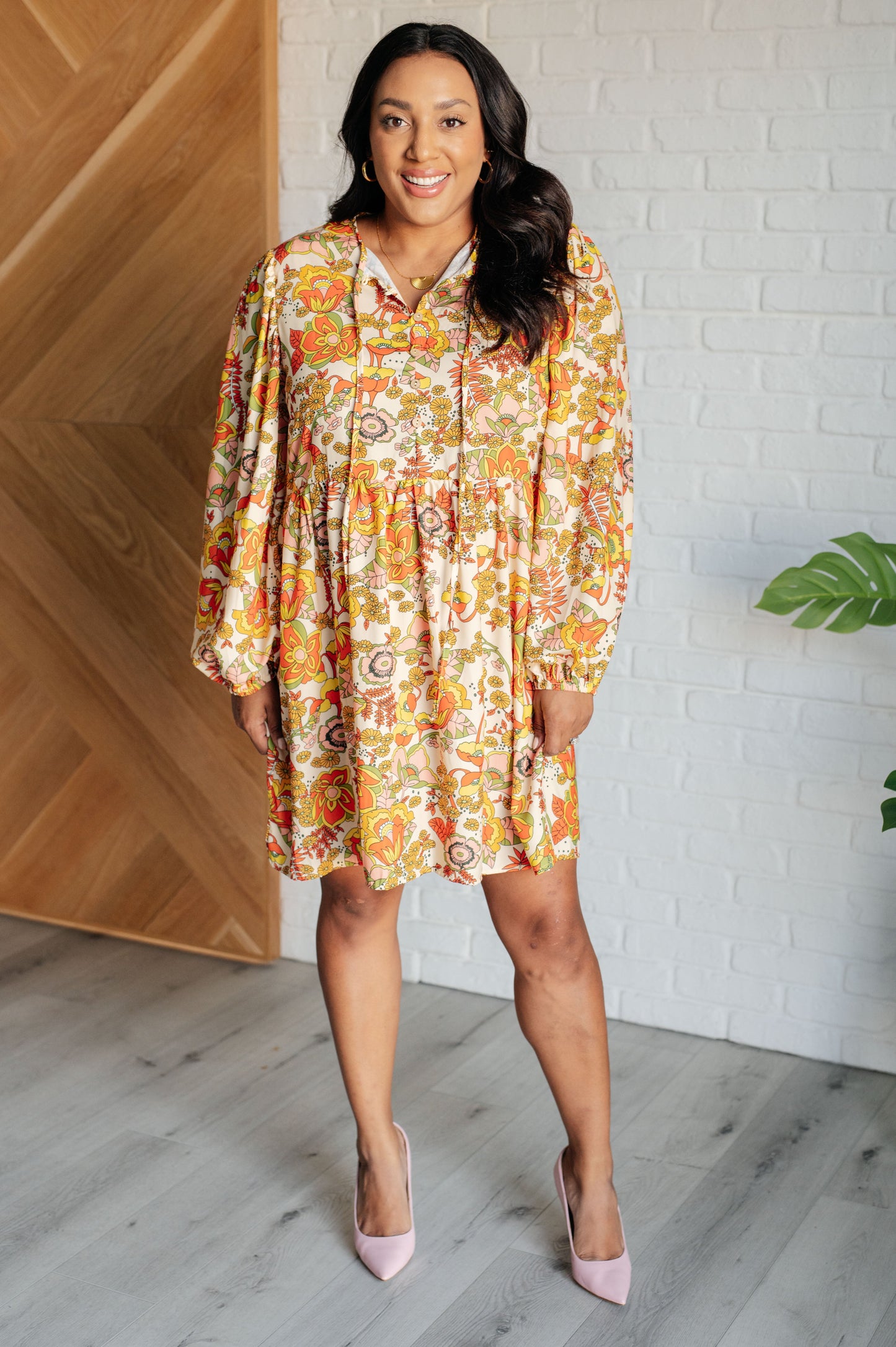 Listen to the Music Floral Dress - Southern Divas Boutique