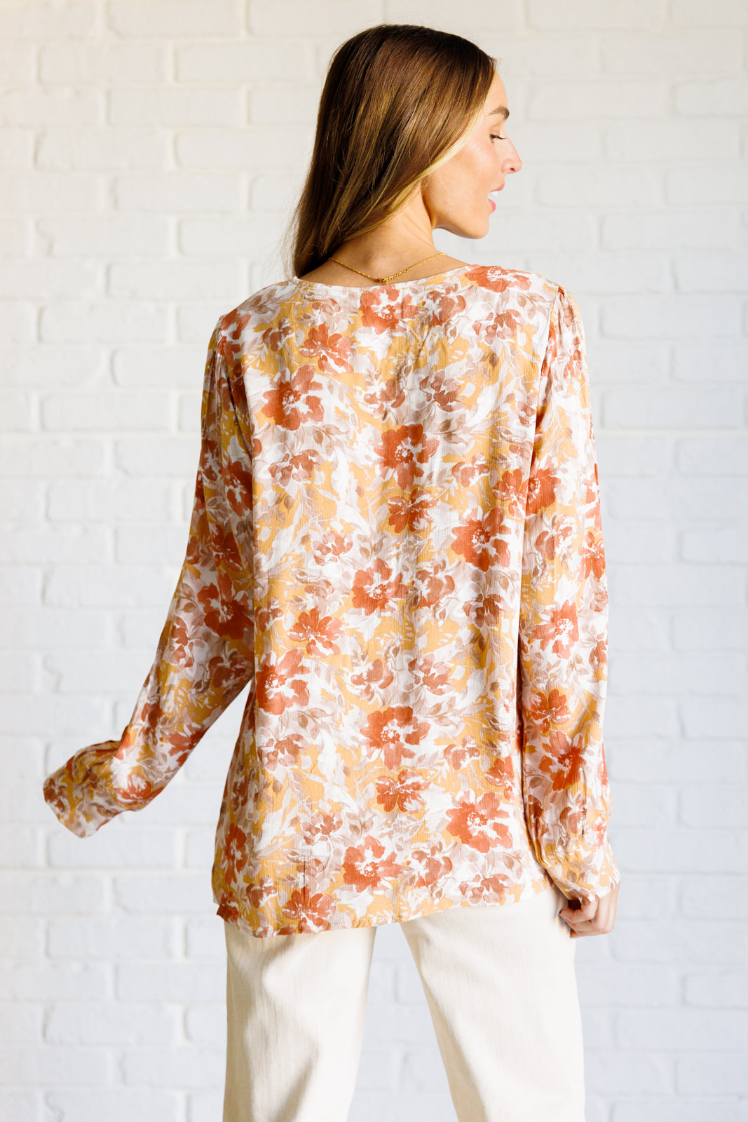 Marigold Dreams Floral Blouse - Southern Divas Boutique