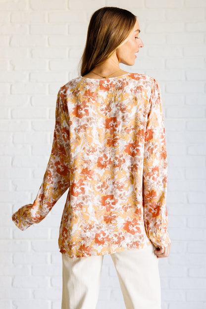 Marigold Dreams Floral Blouse - Southern Divas Boutique
