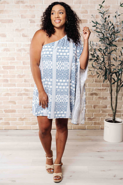Marjorie One Shoulder Dress - Southern Divas Boutique