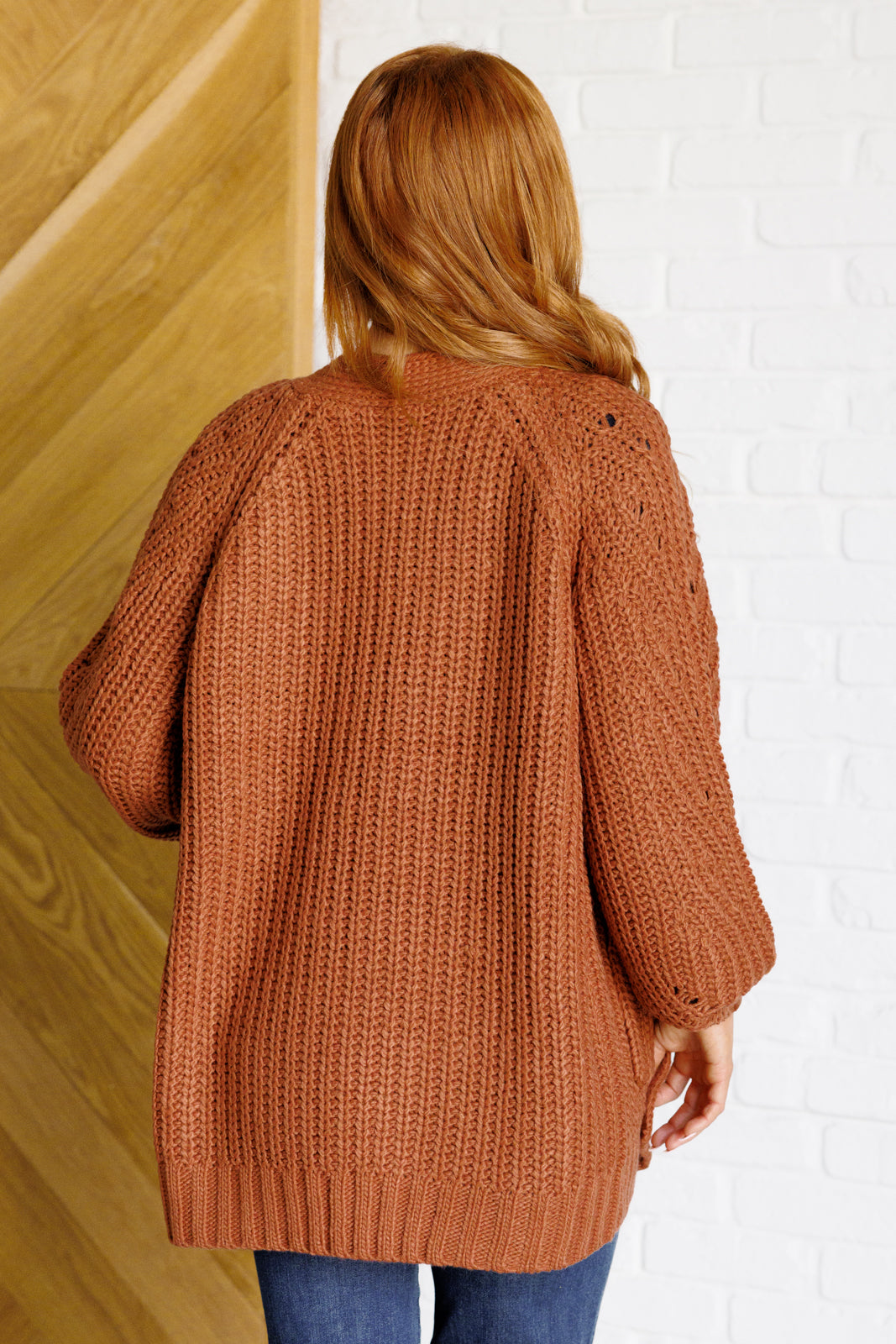 Maybe Monday Cardigan in Chestnut - Southern Divas Boutique