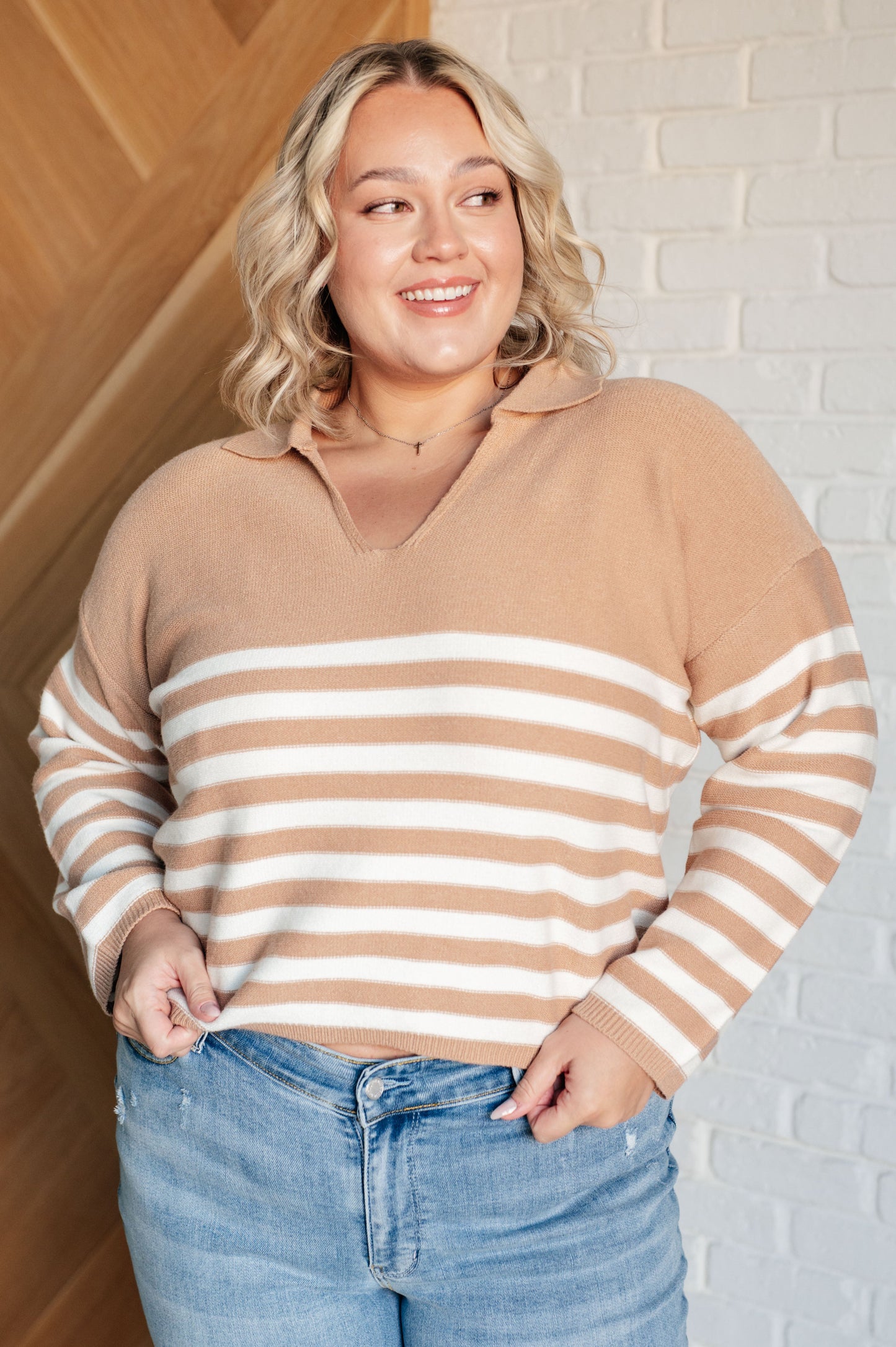 Memorable Moment Striped Sweater - Southern Divas Boutique
