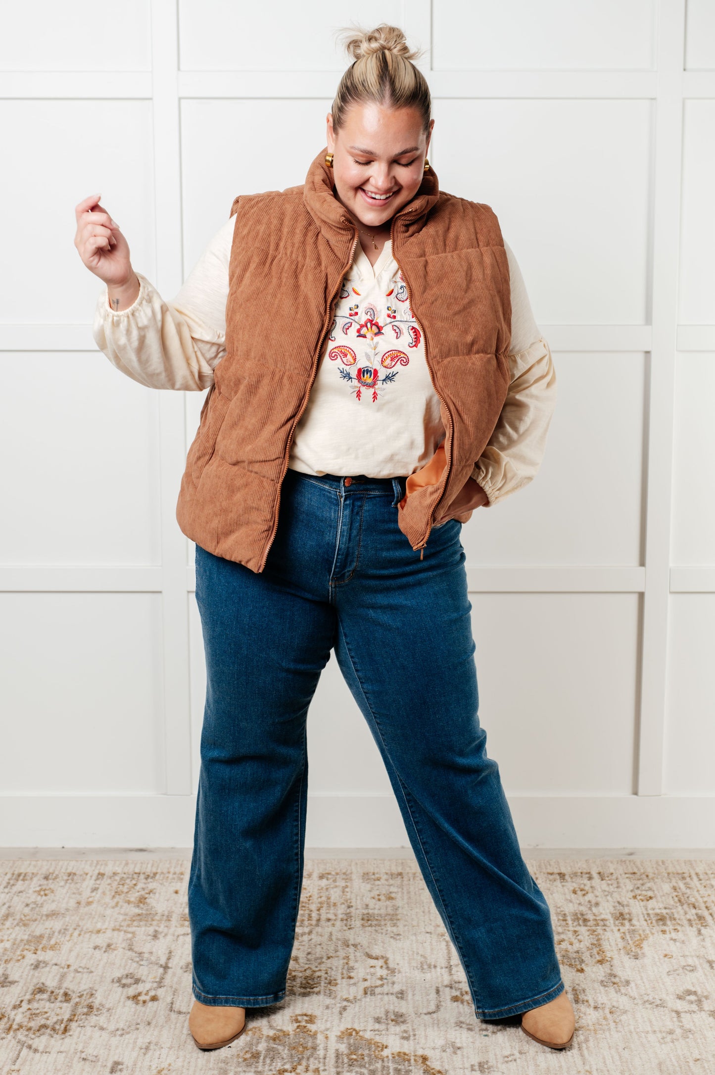 More Than You Would Think Embroidered Blouse - Southern Divas Boutique