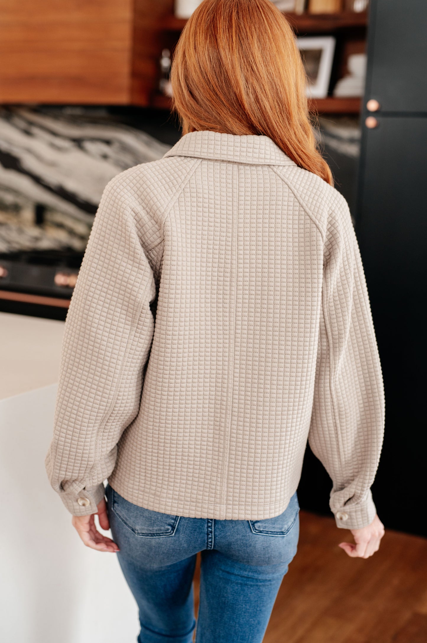 My Best Offer Quilted Texture Shacket - Southern Divas Boutique