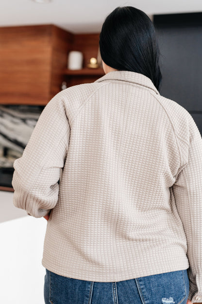 My Best Offer Quilted Texture Shacket - Southern Divas Boutique