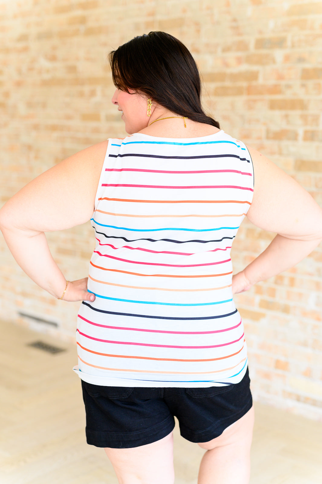Need A Favor Colorful Henley Tank - Southern Divas Boutique