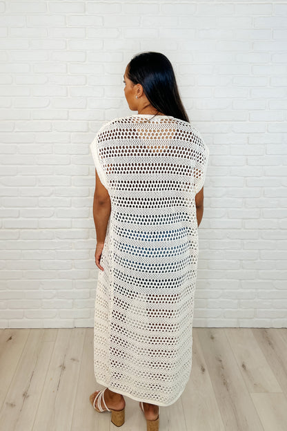 Need the Air Flow Open Front Cardigan in Ivory - Southern Divas Boutique