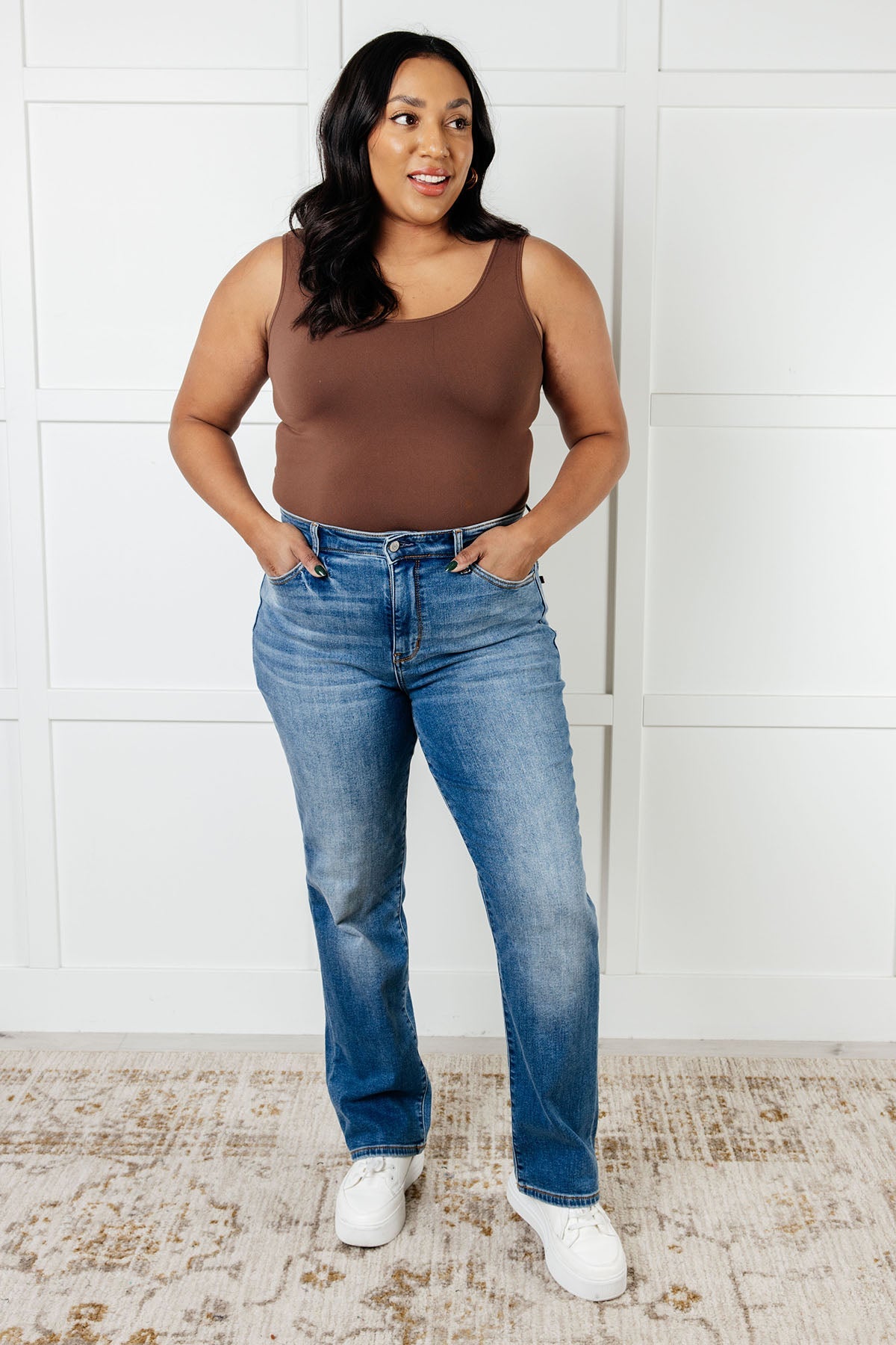 Nivea Vintage Wash Thermal Straight Jeans - Southern Divas Boutique