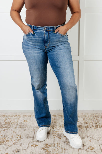 Nivea Vintage Wash Thermal Straight Jeans - Southern Divas Boutique