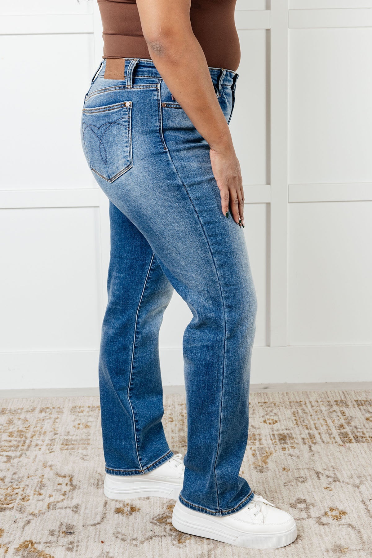 Nivea Vintage Wash Thermal Straight Jeans - Southern Divas Boutique