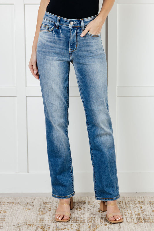 Nivea Vintage Wash Thermal Straight Jeans - Southern Divas Boutique