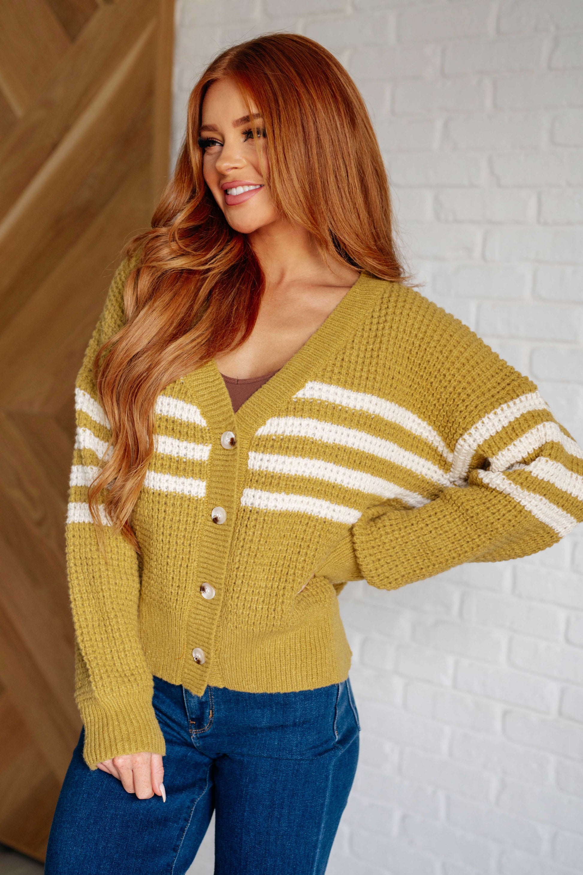 On Top of the World Striped Cardigan - Southern Divas Boutique