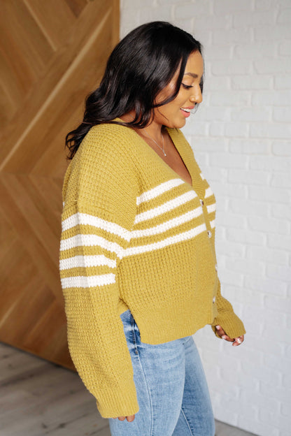 On Top of the World Striped Cardigan - Southern Divas Boutique