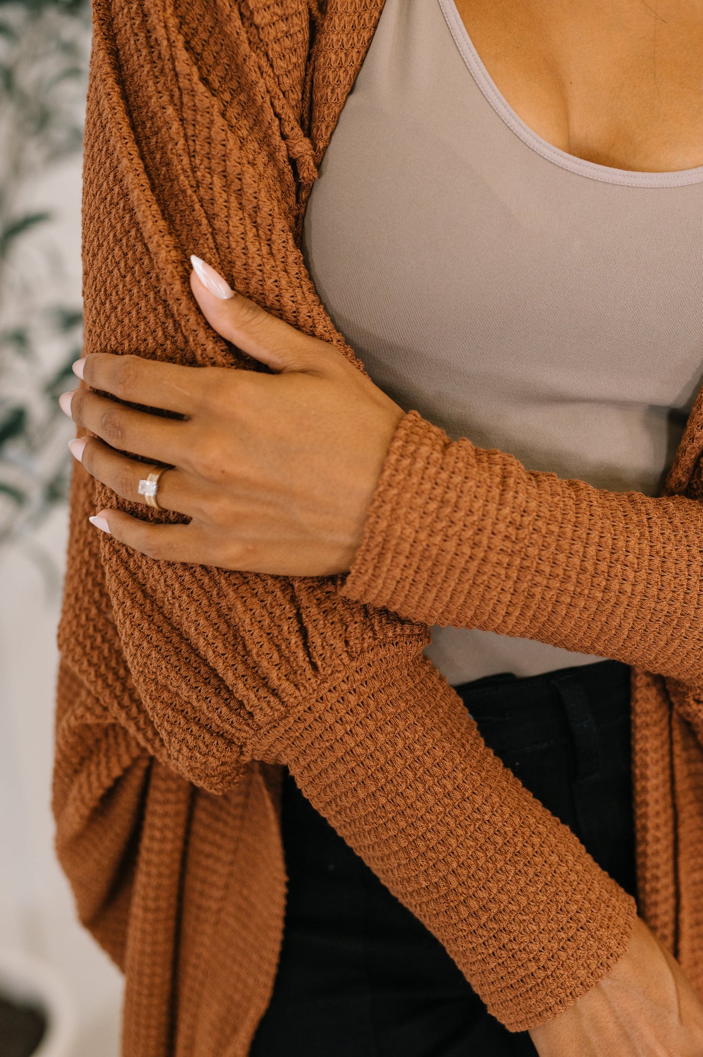 Pamper Travel Hooded Cardigan in Chestnut - Southern Divas Boutique