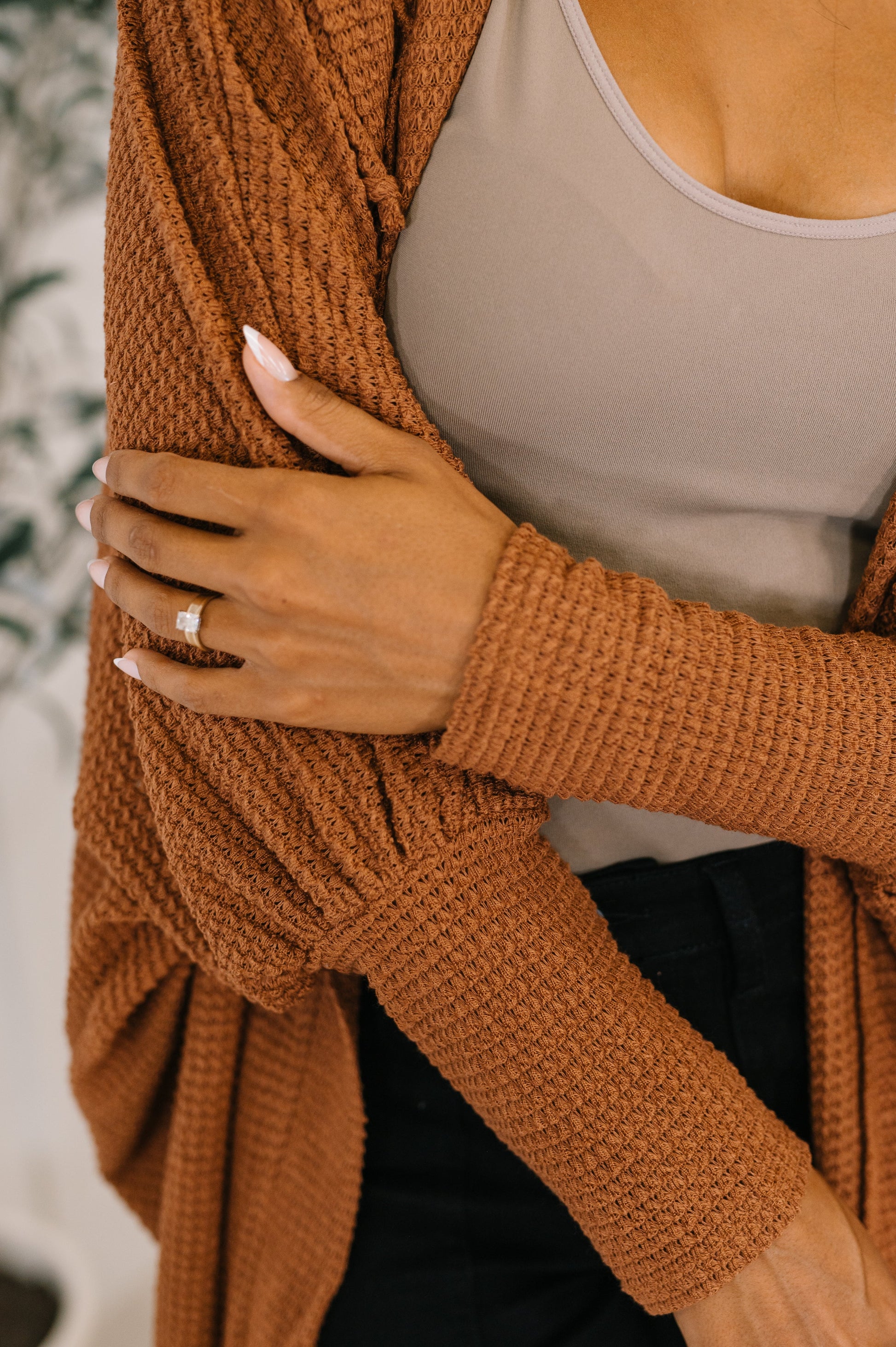 Pamper Travel Hooded Cardigan in Chestnut - Southern Divas Boutique