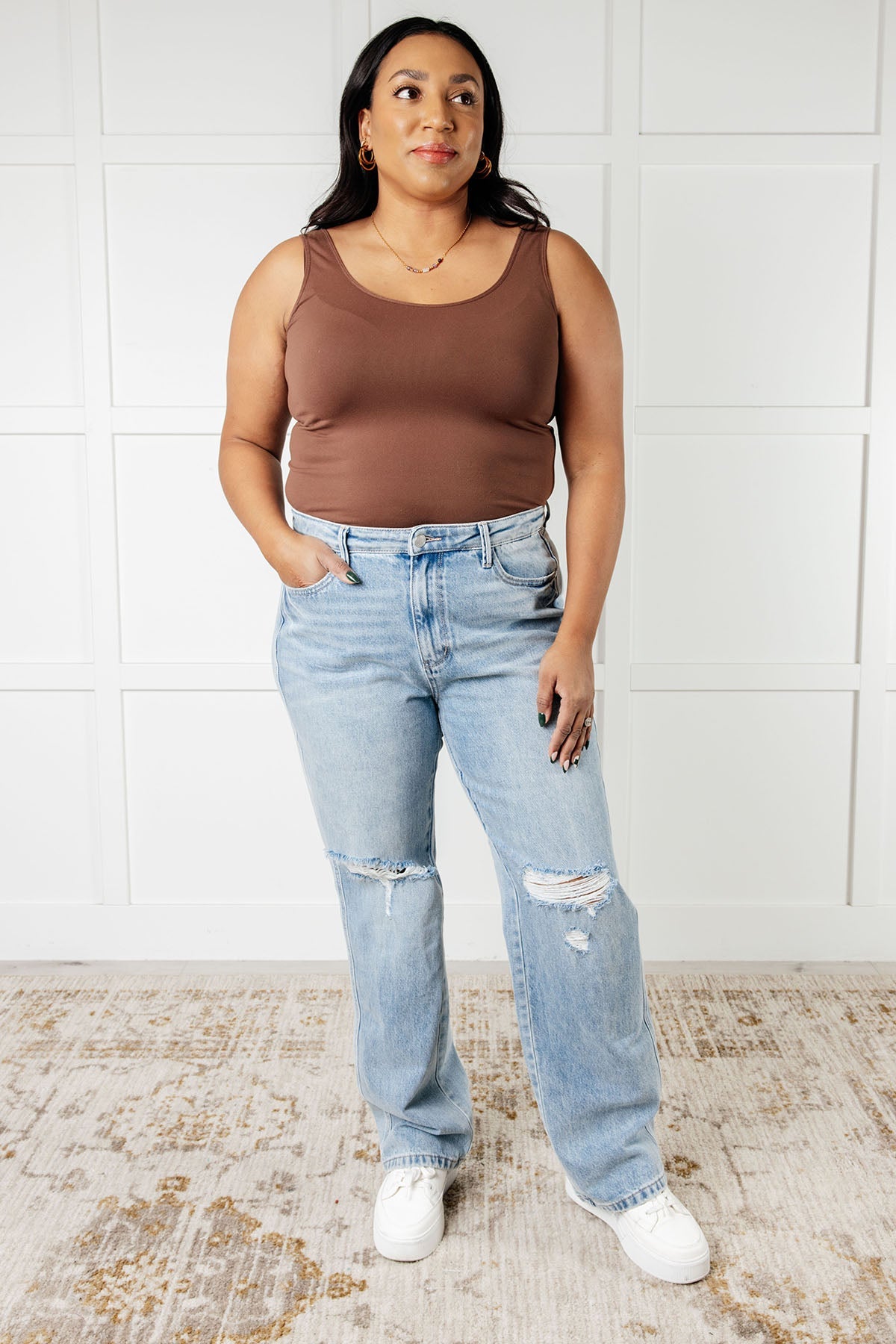 Patricia High Rise Rigid Magic 90's Straight Jeans - Southern Divas Boutique
