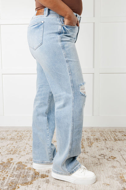 Patricia High Rise Rigid Magic 90's Straight Jeans - Southern Divas Boutique
