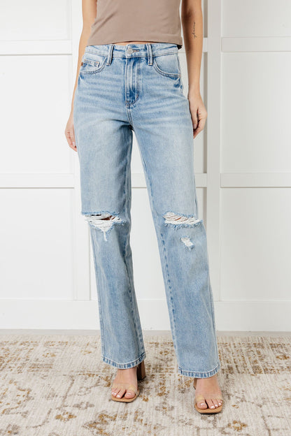 Patricia High Rise Rigid Magic 90's Straight Jeans - Southern Divas Boutique