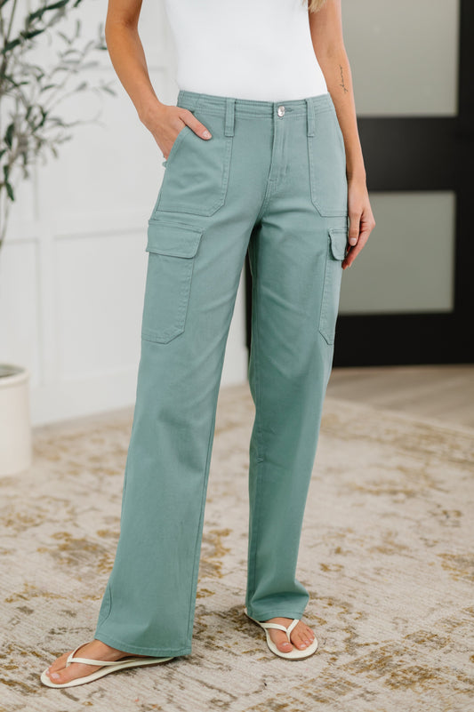 Pocket the Attitude Cargo Bottoms - Southern Divas Boutique