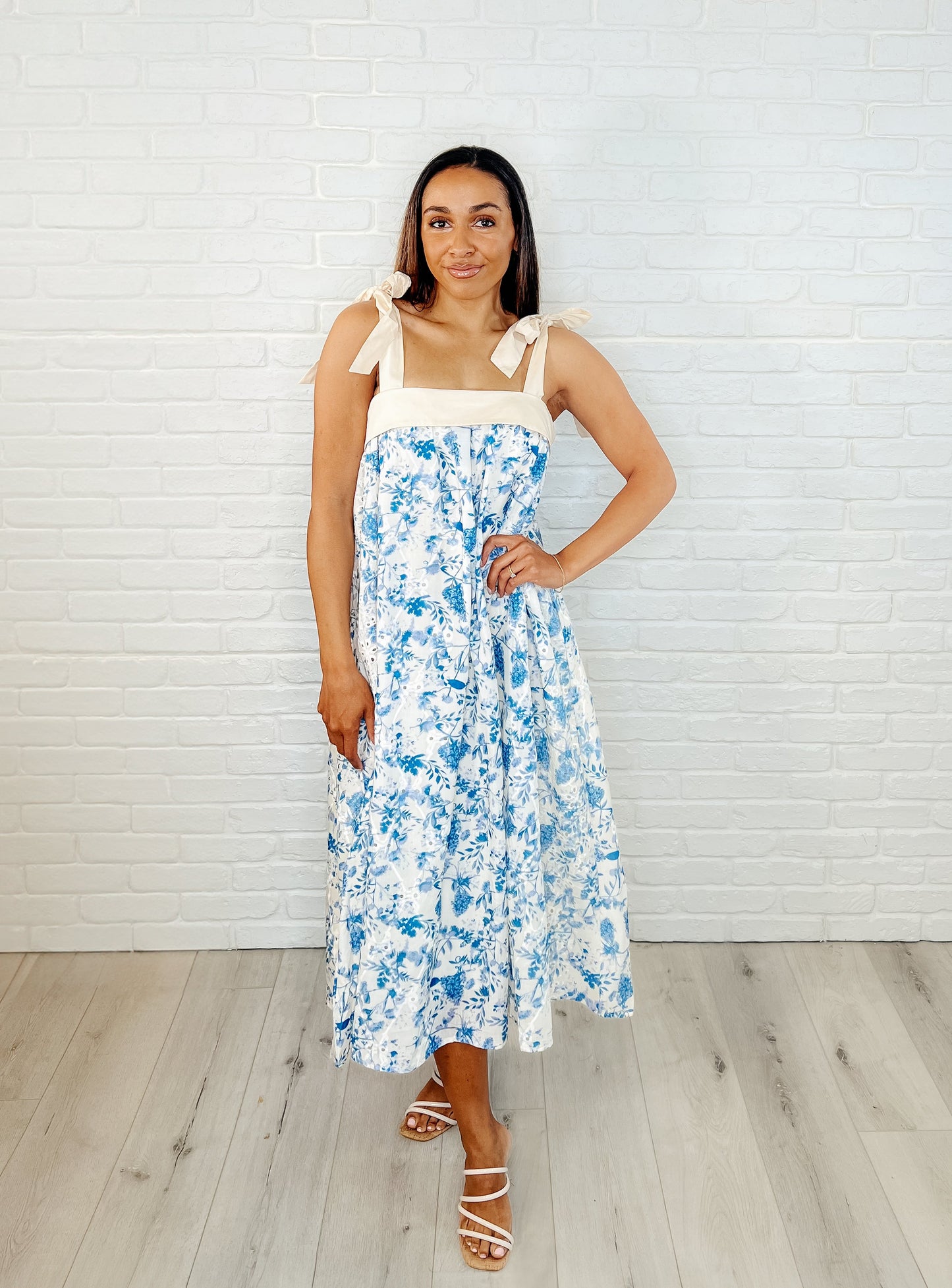 Prepare the Yacht Square Neck Dress - Southern Divas Boutique