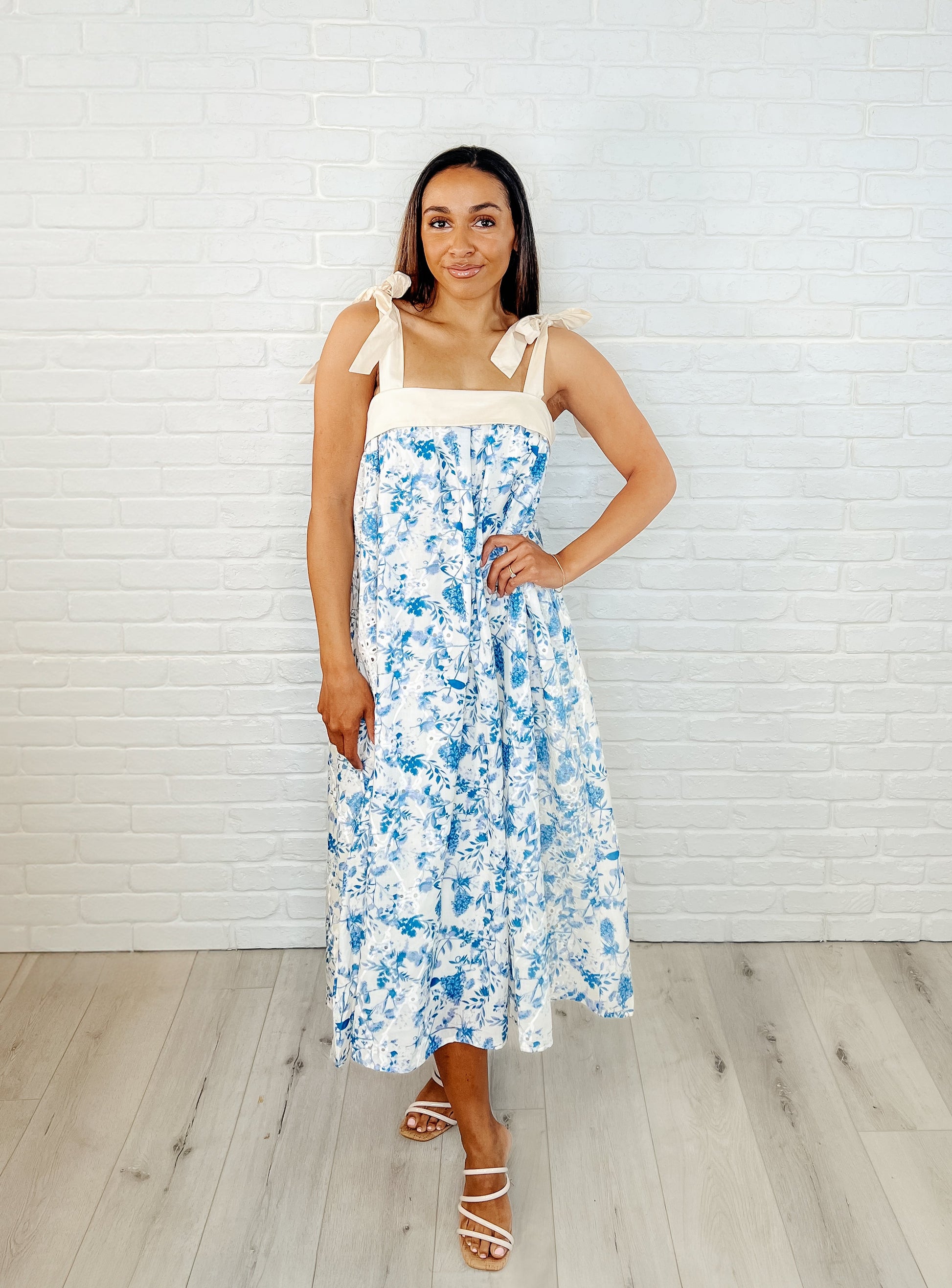 Prepare the Yacht Square Neck Dress - Southern Divas Boutique