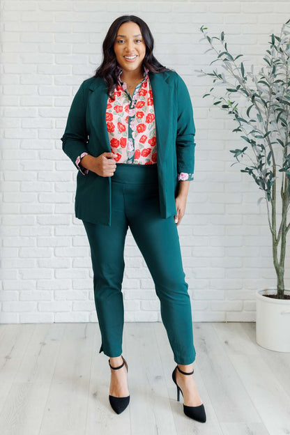 Presupposed Ideas Mixed Print Button Up Blouse - Southern Divas Boutique