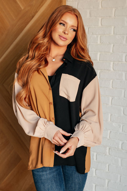 Queen of the Block Button Up - Southern Divas Boutique