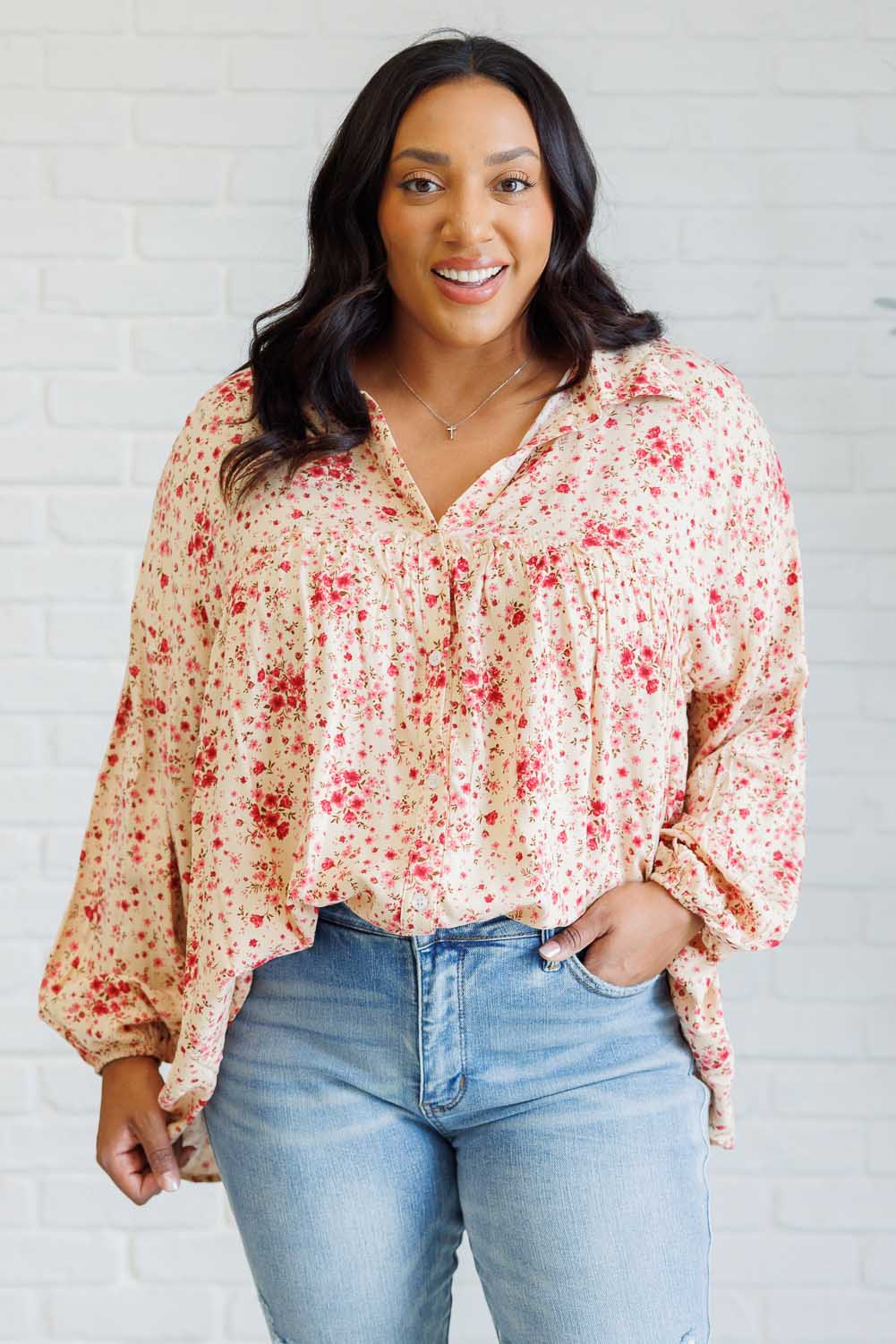 Reap What You Sow Button Down - Southern Divas Boutique
