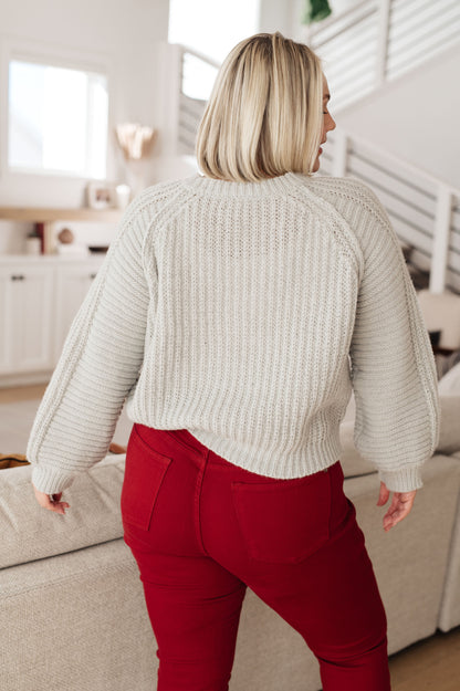 Roll on By Balloon Sleeve Sweater - Southern Divas Boutique