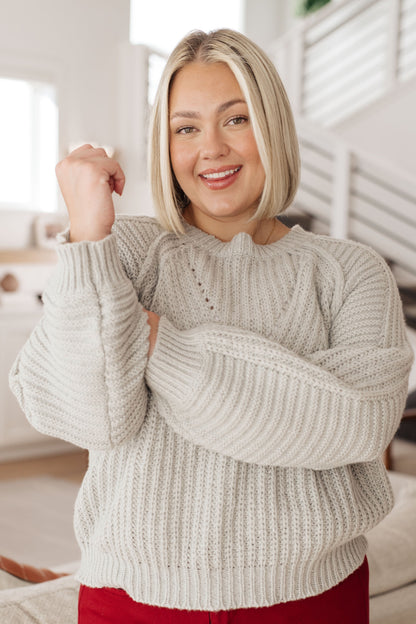 Roll on By Balloon Sleeve Sweater - Southern Divas Boutique