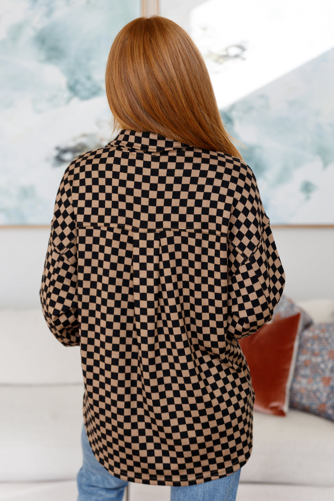 Safe Secrets Checkered Shacket - Southern Divas Boutique