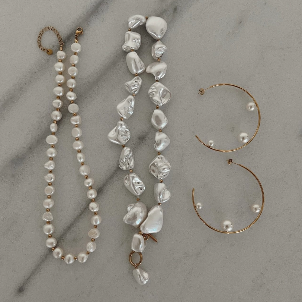 GLAM PEARL NECKLACE - Southern Divas Boutique